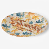 カエデ葉ル感謝祭ブランチディナー ペーパープレート (アングル)