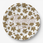 カエデ葉ル感謝祭ブランチディナー ペーパープレート (正面)