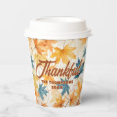 カエデ葉ル感謝祭ブランチディナー 紙コップ (正面)