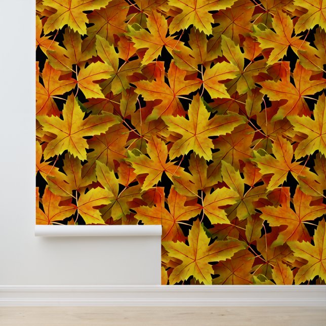 カエデ葉秋カナダ秋の木模様 壁紙 (アプリケーション)