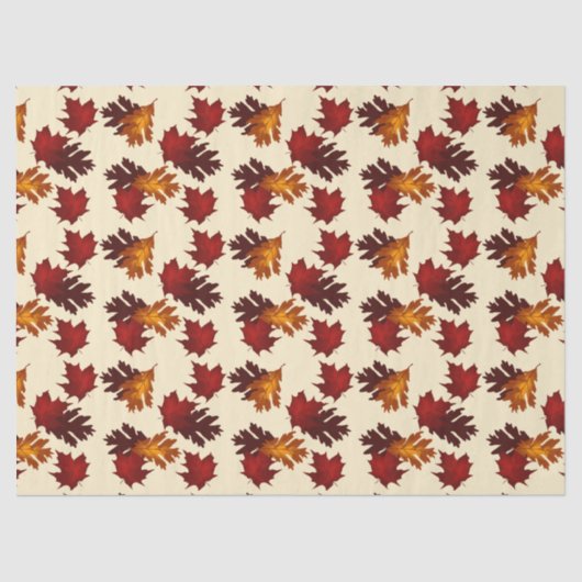 カエデ離れラの木葉の紅葉 薄葉紙 (正面)