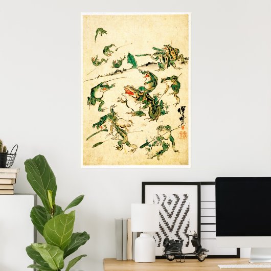 カエルいけな類 ポスター (ホームオフィス)