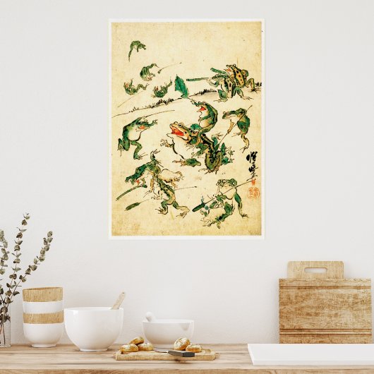 カエルいけな類 ポスター (キッチン)