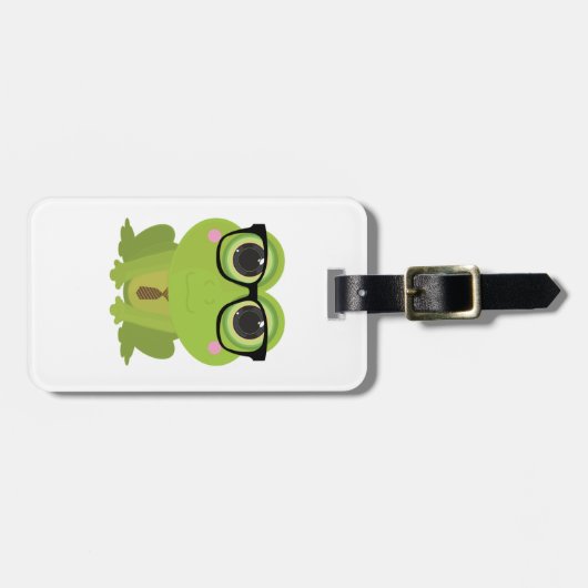 カエルおたく ラゲッジタグ (正面横)