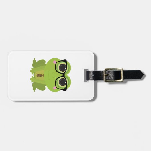 カエルおたく ラゲッジタグ (正面横)