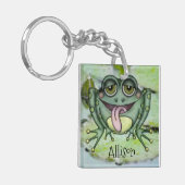 カエルおっちょこちょいの キーホルダー (正面左)