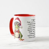 カエルおもしろいからの休日の生存のヒント マグカップ (正面左)