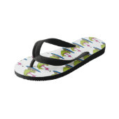 カエルおもしろいとフライ キッズビーチサンダル (アングル)