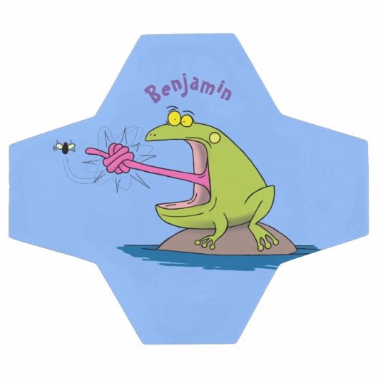 カエルおもしろいとフライ サッカーボール (フラット)