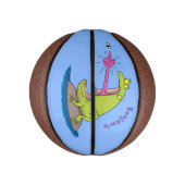 カエルおもしろいとフライ ミニバスケットボール (縦)