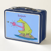 カエルおもしろいとフライ メタルランチボックス (裏面)