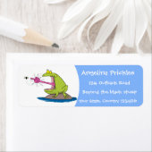 カエルおもしろいとフライ ラベル (インサイチュ)