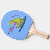 カエルおもしろいとフライ 卓球ラケット (横)