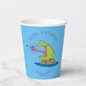 カエルおもしろいとフライ 紙コップ (裏面)