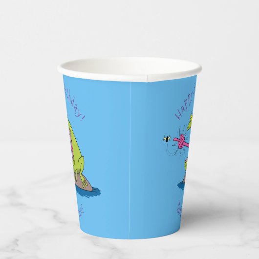 カエルおもしろいとフライ 紙コップ (右)