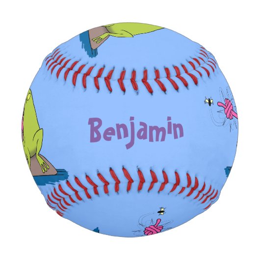 カエルおもしろいとフライ 野球ボール (裏面)