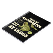 カエルおもしろいに気を取られるカエルの恋人 ノートブック (左側)