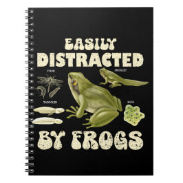 カエルおもしろいに気を取られるカエルの恋人 ノートブック