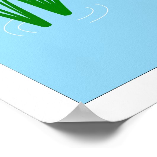 カエルおもしろいの与えが喉を詰まらないこと ポスター (角)