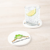 カエルおもしろいの与え漫画できなかった コースター (側面)