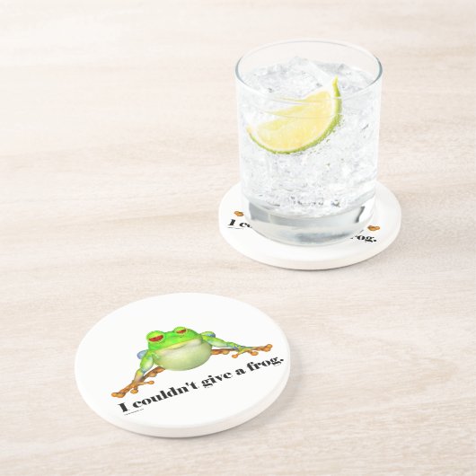 カエルおもしろいの与え漫画できなかった コースター (側面)