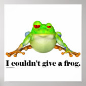 カエルおもしろいの与え漫画できなかった ポスター (正面)