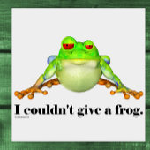 カエルおもしろいの与え漫画できなかった ポスター