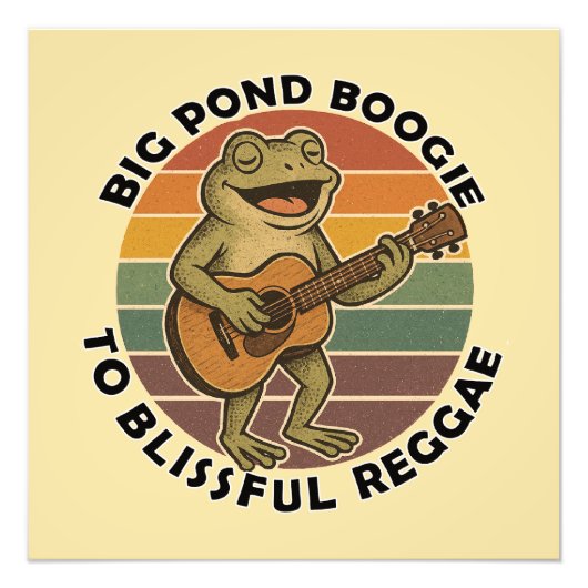 カエルおもしろいの歌 フォトプリント            (正面)