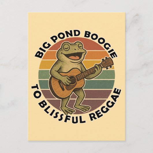 カエルおもしろいの歌 ポストカード (正面)