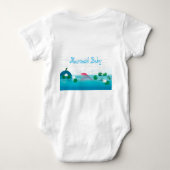 カエルおもしろいの王子と甘い人魚 ベビーボディスーツ (裏面)