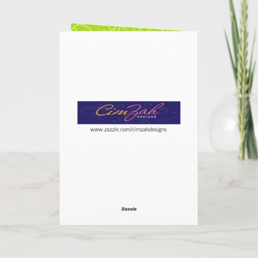 カエルおもしろいイースターカードからホッピーのイースター カード (裏面)