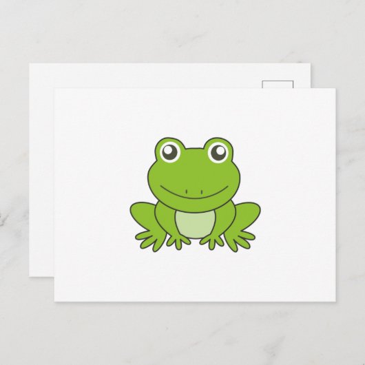 カエルおもしろいカエルの友子供へ達 ポストカード (正面/裏面)
