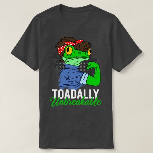 カエルおもしろいトータルで壊せないギフト Tシャツ (デザイン正面)