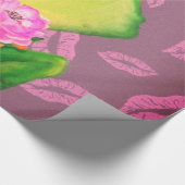 カエルおもしろいプリンスラッピング紙 ラッピングペーパー (角)