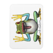 カエルおもしろいプレミアムマグネット マグネット (縦)