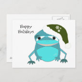 カエルおもしろいホッピーの休日 シーズンポストカード (正面/裏面)