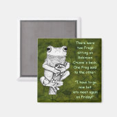 カエルおもしろいマグネット マグネット (正面/裏面)