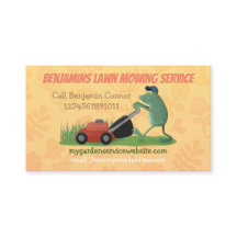 カエルおもしろいマンガ芝刈りガーデニングサービス