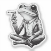 カエルおもしろい、カエル シール (正面)