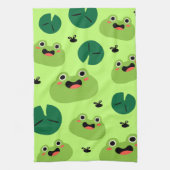 カエルおもしろい キッチンタオル (縦)