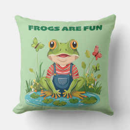 カエルおもしろい クッション