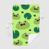 カエルおもしろい ゴルフタオル (インサイチュ)