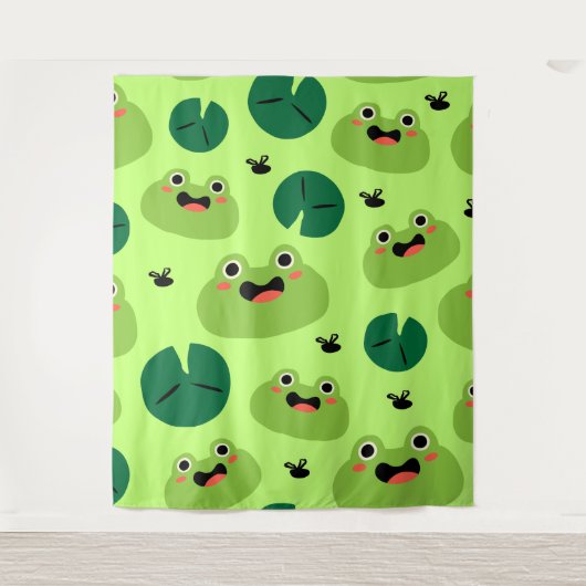 カエルおもしろい タペストリー (正面)