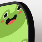 カエルおもしろい ピックルボールラケット (左詳細)