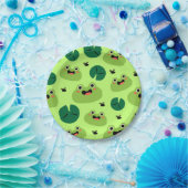 カエルおもしろい ペーパープレート (パーティー)