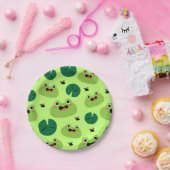 カエルおもしろい ペーパープレート (パーティー)