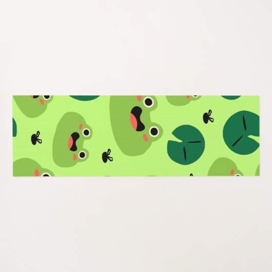 カエルおもしろい ヨガマット (裏面(横))