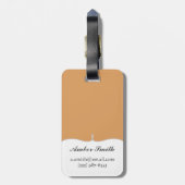 カエルおよびトカゲの身に着けている王冠 ラゲッジタグ (裏面縦)