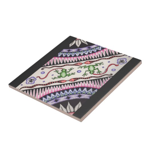 カエルおよびヘビ タイル (側面)