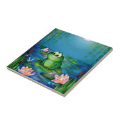 カエルおよびユリの池 タイル (側面)